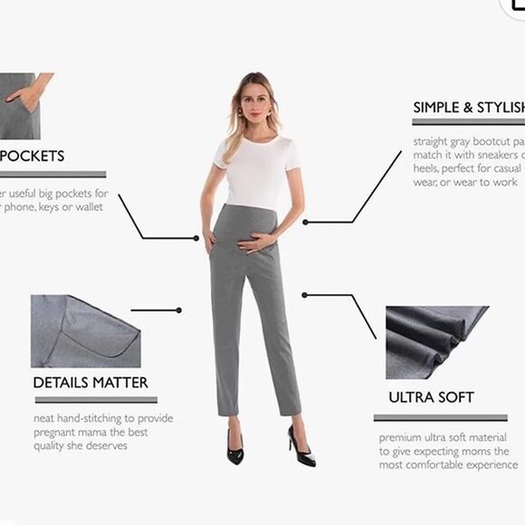 Alina Mae Women’s Pregnancy Pants - Picture 6 of 10